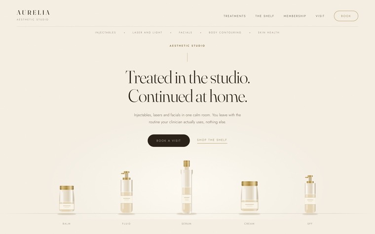 Med spa design, Aurelia Aesthetic Studio