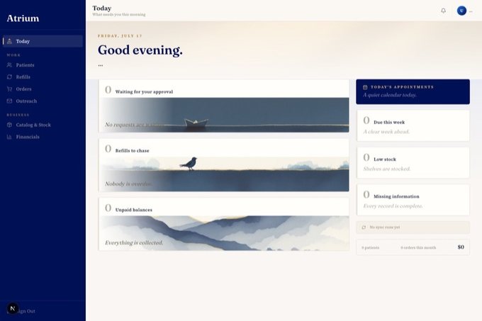 Internal app dashboard we built